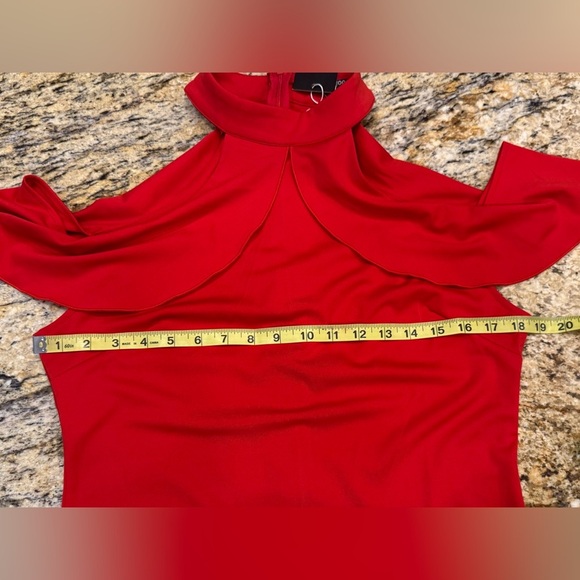 Zeagoo Red Knee Length Dress Size Large Stretch NWT - Picture 8 of 9
